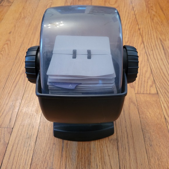 Swivel Rolodex Rotary Card File Organizer Cards Memorydex 90s Vintage Retro - Picture 4 of 10